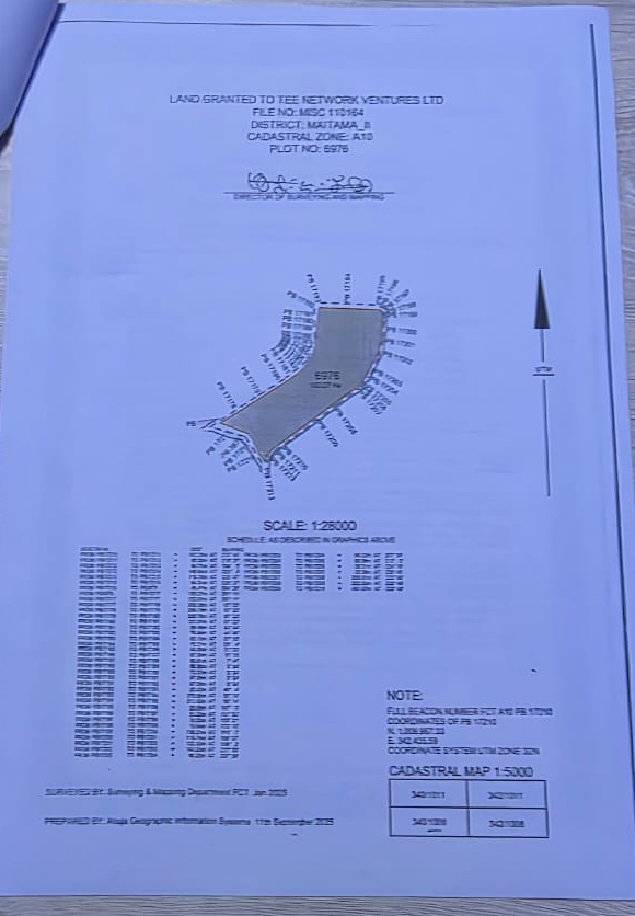 Serial Plots 100 Hectares each  MAITAMA 2 Mixed Use Comprehensive Development