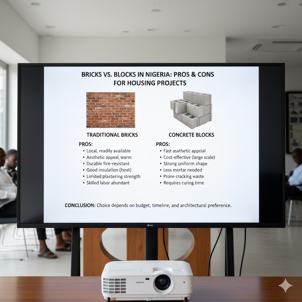 Bricks vs Blocks in Housing Projects in Nigeria: Pros and Cons