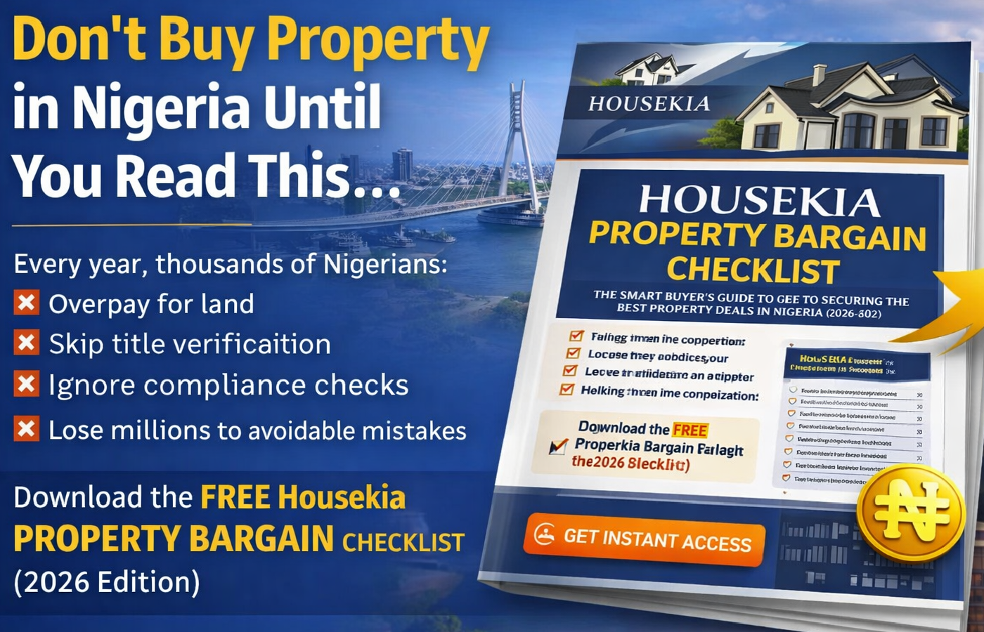HOUSEKIA PROPERTY BARGAIN CHECKLIST