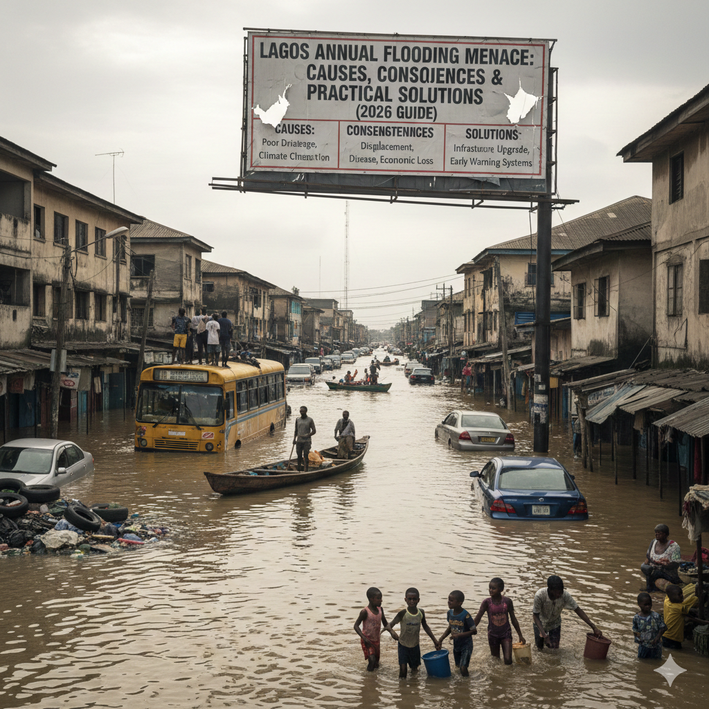 Lagos Annual Flooding Menace: Causes, Consequences & Practical Solutions (2026 Guide)