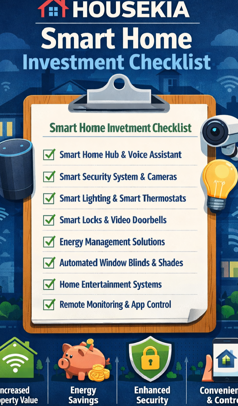 HOUSEKIA Smart Home Investment Checklist 