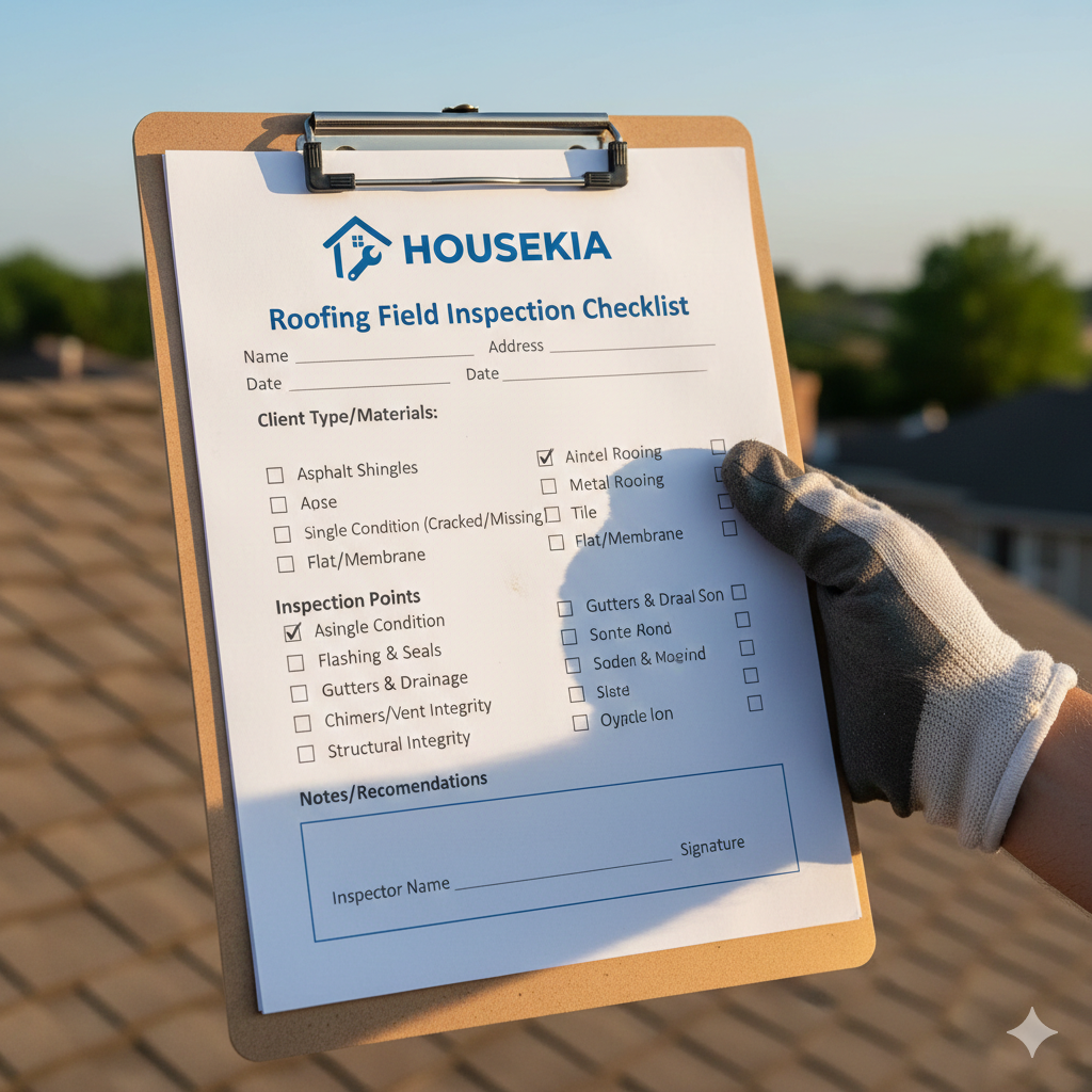 HOUSEKIA Roofing Field Inspection Checklist : Engineer’s Site Verification Template – Nigeria (2026 Edition)