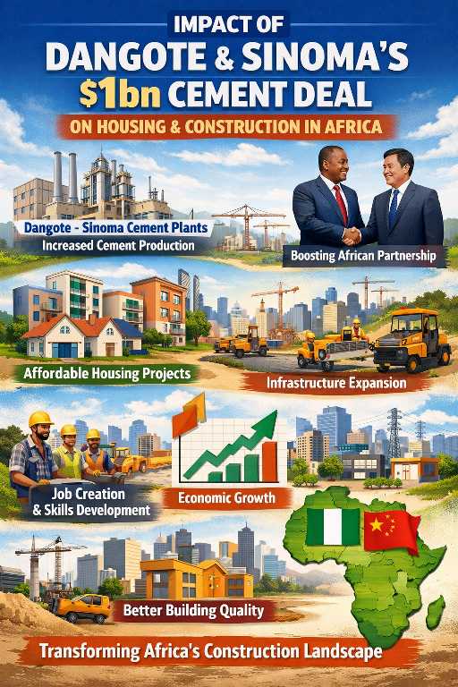 Impact of Dangote and Sinoma’s $1bn Cement Deal on Housing and Construction in Africa